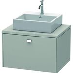 Duravit Konsolenunterschrank BRIOSO Griff chrom 442x720x550mm betongrau matt