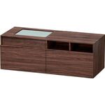 Duravit Waschtischunterbau DURASTYLE 550x1400x500mm Auss li nussbaum dunkel