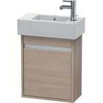 Duravit Waschtischunterbau Ketho 225x450x550mm Ans rechts betongrau matt