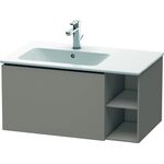 Duravit Waschtischunterbau L-CUBE 400x820x481mm, Becken links basalt matt