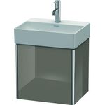 Duravit Waschtischunterbau XSQUARE 397x434x340mm Türansch re fla gr hgl