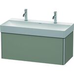Duravit Waschtischunterbau XSQUARE 397x984x460mm steingrau seidenmatt