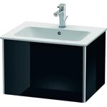 Duravit Waschtischunterbau XSQUARE 400x610x478mm schwarz hochglanz