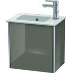 Duravit Waschtischunterbau XSQUARE 400x410x289mm Türansch re fla gr hgl