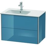 Duravit Waschtischunterbau XSQUARE 560x810x478mm Be li stone blue hochglanz
