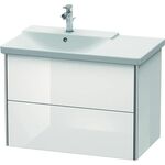 Duravit Waschtischunterbau XSQUARE Be links 565x810x473mm weiß hochglanz