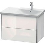 Duravit Waschtischunterbau XSQUARE Be rechts 565x810x473mm weiß hochglanz