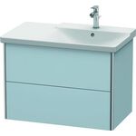 Duravit Waschtischunterbau XSQUARE Be re 565x810x473mm lichtblau seidenmatt