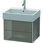 Duravit Waschtischunterbau XSQUARE 397x584x460mm flannel grey hochglanz
