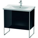 Duravit Waschtischunterbau XSQUARE 805x810x473mm schwarz hochglanz