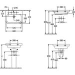 V&B Waschtisch ARCHITECTURA 600x470mm ohne ÜL we