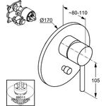 Kludi WF und Brause-Einhandmischer BOZZ UP chr