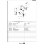 Kludi Waschtisch-Dreilocharmatur AMEO DN 15 m Griffhebeln chr