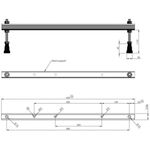 Laufen Wannenfüsse LAUFEN PRO höhenverstellbar 10,5 - 16 cm