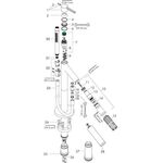 Einhebel-Wannenmischer AXOR STARCK DN 15, bodenstehend chrom