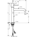 Einhebel-Waschtischmischer AXOR UNO 190 Bügelgriff chrom