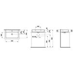 Laufen Aufsatzwaschtisch VAL 650x420mm m ÜL ohne Hahnloch weiß LCC