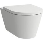 Laufen Wand-WC KARTELL spülrandlos, Tiefspüler weiß matt