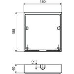 Schell Montageadapter WALIS E für Aufputzinstallation Kunststoff