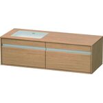 Duravit Waschtischunterbau KETHO 550x1400x426mm WT li europäische eiche