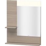 Duravit Spiegel VERO 142x650x800mm, Beleuchtung pine silver