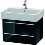 Duravit Waschtischunterbau X-LARGE 443x650x448mm schwarz hochglanz