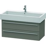 Duravit Waschtischunterbau X-LARGE 443x950x448mm flannel grey seidenmatt