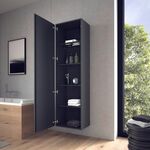 Duravit Hochschrank L-CUBE 500x363x1760mm Ans links graphit matt