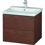 Duravit Waschtischunterbau L-CUBE 620x481x555mm amerikanisch nussbaum