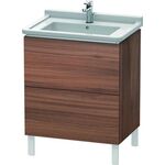 Duravit Waschtischunterbau L-CUBE 469x670x712mm nussbaum natur