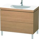 Duravit Möbelwaschtisch L-CUBE 1000x540mm o ÜL 1 HL europäische eiche