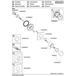 Keuco Umstellventil IXMO UP f 3 Verbr Rosette eckig vc