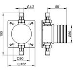 Keuco Rohrunterbrecher d= 90mm