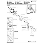 Keuco Absperrventil IXMO UP f 1 Verbr Rosette rund vc