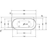 Duravit Whirlwanne LUV 1850x950mm Ecke li 2 RS weiß Air-System