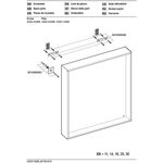 Keuco Kristallspiegel X-LINE 650x700x105mm Inox