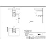 TOTO CF Halbsäule 295x200x290mm we