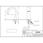 TOTO Automatik-Armaturenauslauf Ausladung 145mm, 3 l/min chrom
