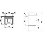 Laufen Waschtischunterbau BASE FÜR VAL 530x435x390mm verkehrsgrau