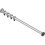 Hewi Vorhangstange d= 2,5cm 1m Edelstahl matt geschliffen