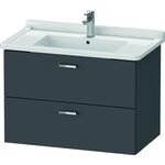 Duravit Waschtischunterbau XBASE 2 Schubkästen 560x800x468mm graphit matt