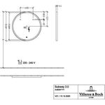 V&B Spiegel SUBWAY 3.0 rund 910x910x45mm White Matt