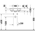 Duravit Möbelhandwaschbecken WHITE TULIP 450x330mm o ÜL m HLB 1 Hahnloch weiß WG