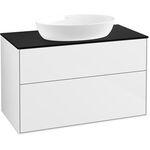 V&B Waschtischunterschrank FINION 1000x603x501mm AP Gl bl ma gls wh lacq.