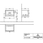 V&B Waschtischunterschrank SUBWAY 3.0 622x429x478mm f SWT Gri Alu glänz. Br w