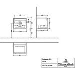 V&B Waschtischunterschrank SUBWAY 3.0 523x429x447,5mm f SWT Gri Vo bl Br w