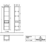 V&B Hochschrank SUBWAY 3.0 400x1710x362mm 1x Ausz. A li G. Al g Br