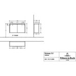 V&B Sideboard SUBWAY 3.0 805x423x256mm Gri Vo bl Brilliant White