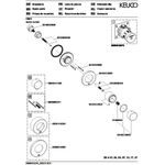 Keuco Umstellventil IXMO UP f 2 Verbr Rosette rund sw ma