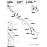 Keuco Umstellventil IXMO UP f 2 Verbr Rosette eckig schwarz matt